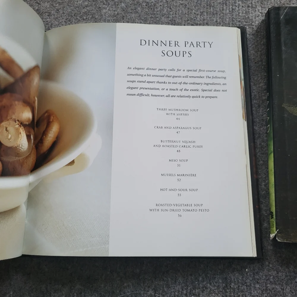 Williams Sonoma Soup & Salad Cookbook Duo - Brown and Green Covers